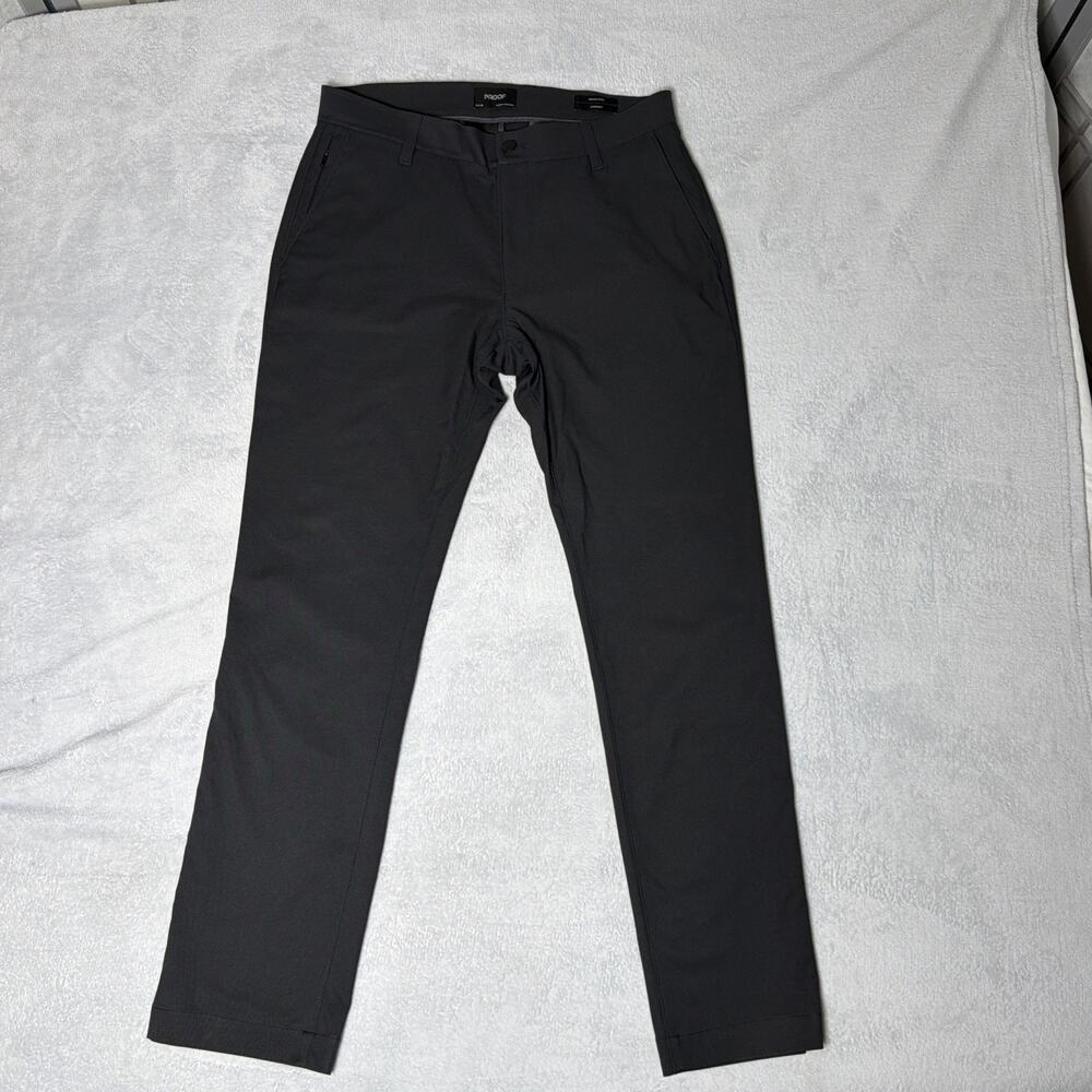 Men’s PROOF NOMAD Straight Leg Pants - Size 31/32 Charcoal Traveling Tech Chino